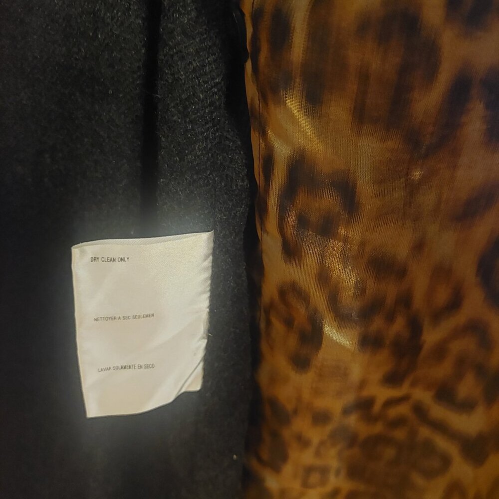 MICHAEL KORS Orange Label Leopard Trench Jacket Coat Sz L / XL GUC - Picture 8 of 8